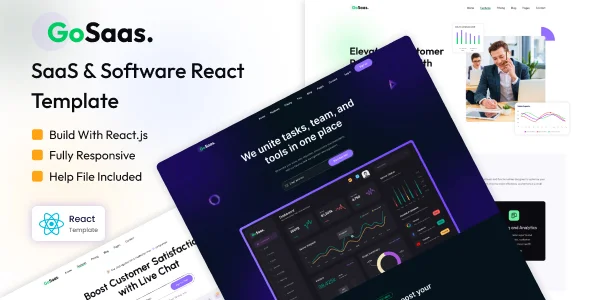 GoSaaS - SaaS & Software React Template